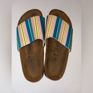 Birki’s  by Birkenstock rainbow spring slide eu‎ 40 narrow